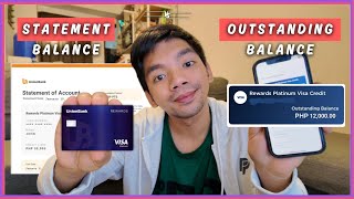 Statement Balance vs Outstanding Balance - credit card Philippines 💳✨️