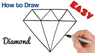 How to Draw a Diamond Easy Step by Step