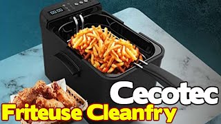 Cecotec Friteuse numérique Cleanfry Luxury 3000 Design élégant en acier inoxydable