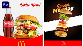 Food Promo Video After Effects | Burger Promo Video | After Effects Tutorial in Hindi - Motion Rex