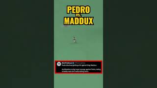 Pedro Martinez getting a hit against Greg Maddux and Maddux taking a Daddy Hack for revenge.