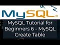 MySQL Tutorial for Beginners 6 - How to Create a Tables in MySQL (MySQL Create Table)