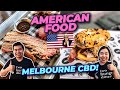 AMERICAN FOOD TOUR in Melbourne CBD | Must Try Iconic Food from the USA 🇺🇸