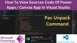 Power Apps (Canvas App) Code In Visual Studio