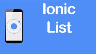 Ionic [CSS Components] - List