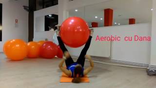 Abs workout with fitness ball - fitball - Exercitii pt abdomen cu mingea de gimnastica