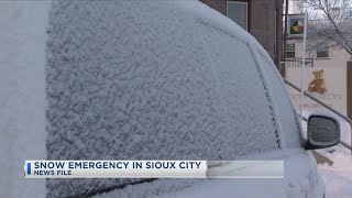 Snow emergency in Sioux City