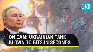 Russia's Precision Strike Blows Up Ukrainian Tank | Watch Kyiv's T-72M1 Vanish in Seconds