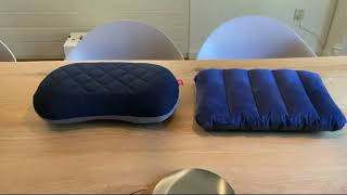 Review Hikenture Camping Pillow, Inflatable Air Pillow with Removable Cover, Backpacking Pillow for