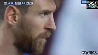 Lionel Messi Free Kick Goal   Barcelona vs Olympiakos  2-0 highlights 18-10-2017