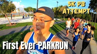 First Ever PARKRUN - 5K PB attempt at West Coast Park Singapore