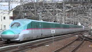 東北新幹線 E5系3009Bはやぶさ9号+E6系3009Mこまち9号 福島駅通過 2015年11月3日