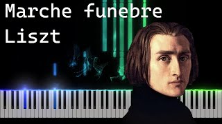 Liszt - Marche funebre from Donizetti's Dom Sebastien, S402 (Wolfram) - Piano Tutorial [Nivek.Piano]