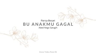 Download Lagu Fiersa Besari BU ANAKMU GAGAL Voc Abed Nego Saragi... MP3 Gratis