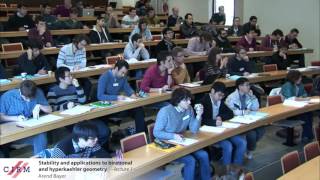 Arend Bayer:  Stability and applications to birational and hyperkaehler geometry - lecture 1