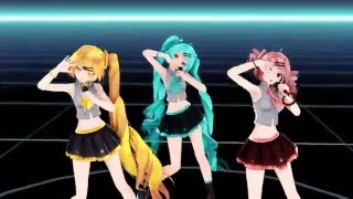 Mmd Miku Teto Neru - Dream Fighter