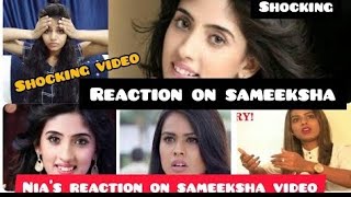 Nia's reaction on sameeksha sud video || sameeksha sud latest video | Reaction on sameeksha video |