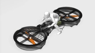 Amateur inventor makes futuristic 'hoverbike'