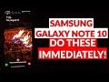 Galaxy Note 10 First 30 Things You Should Do Immediately To Make It 10x Better  YouTube Tech