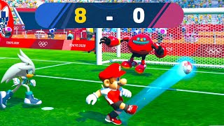 Mario and Sonic at the Tokyo 2020 Olympic Games Football Team Mario Vs Team Knuckles