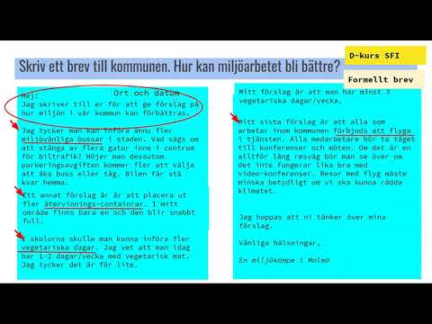 Formellt Brev Kurs D - YouTube