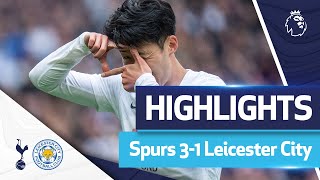Heung-Min Son WONDER GOAL in HUGE win! | HIGHLIGHTS | Spurs 3-1 Leicester City