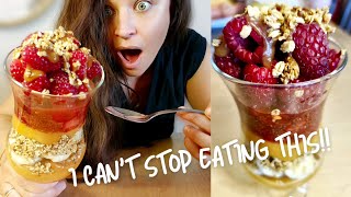 THE HEALTHIEST Breakfast Parfait You'll EVER Make (seriously!) / No yogurt, high fiber, low fat