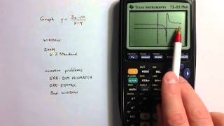 Graphing on a TI-84 (and TI-83)