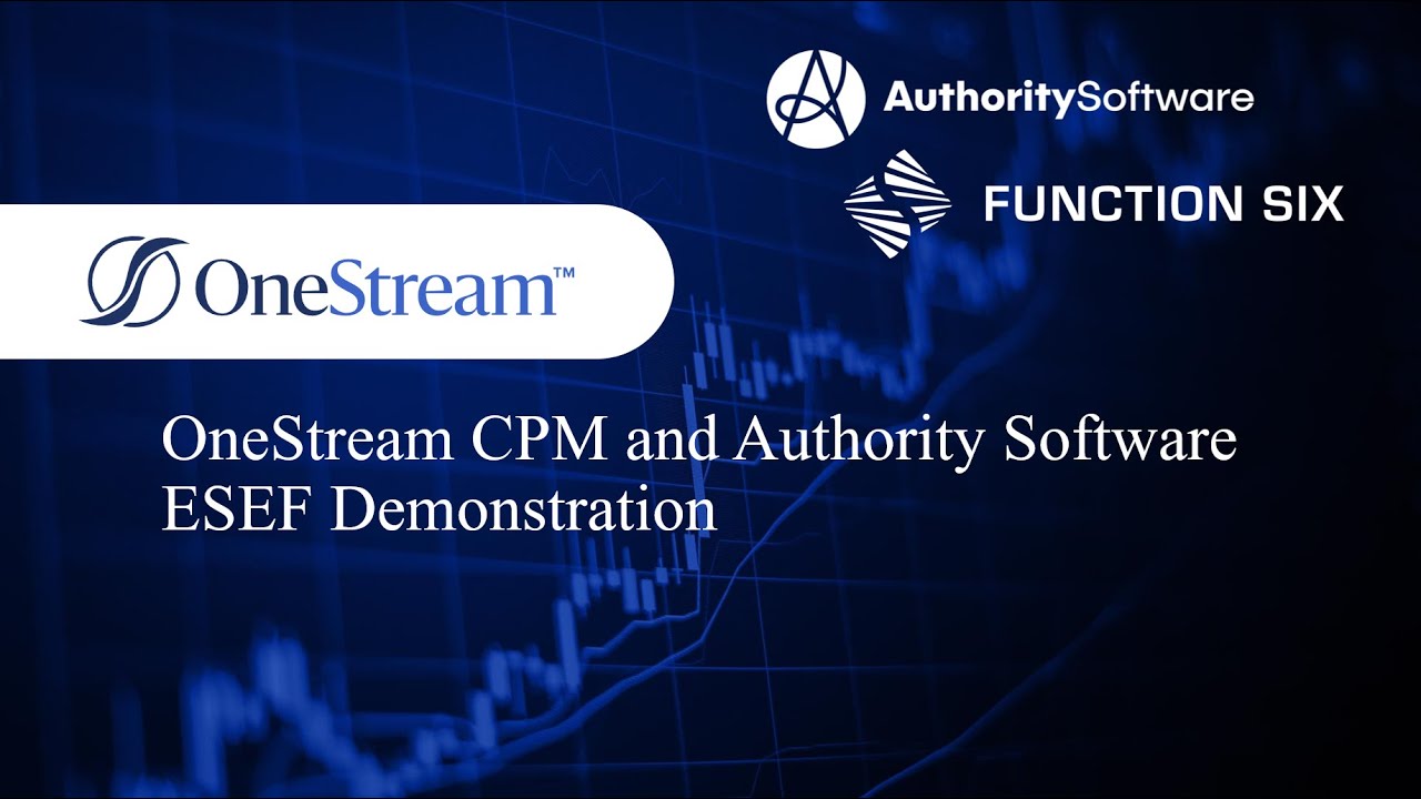 Exploring Esef Reporting With Authority Software And Onestream Youtube