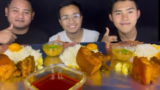 1 KG PORK THONGBA CHALLENGE TI NATE  || MANIPURI MUKBANG