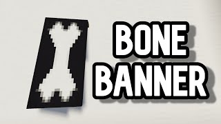 How To Make a BONE Banner in Minecraft!