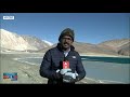 lac के पास वाली pangong tso lake में जमी बर्फ झील को लेकर हुआ था china india के बीच विवाद uncut