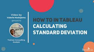 How to in Tableau in 5 mins: Standard Deviation in the Analytics Pane