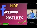 How To Hide Facebook Post Likes | Hide fb likes reactions 2024