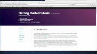 Twitter Bootstrap: Getting Started Tutorial