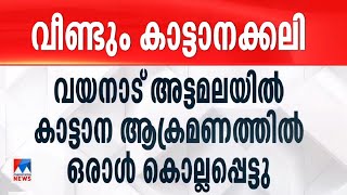 വയനാട് കാട്ടാന ആക്രമണത്തില്‍ ഒരാള്‍ കൊല്ലപ്പെട്ടു|Wild elephant