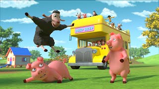 Wheels on the Bus (Animal Time) & MORE | Animal Songs for Kids | Beep Beep Nursery Rhymes