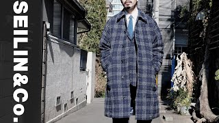 '23 F/W BLUE BLUE インディゴ ツイード チェック シリーズ / カジュアルにも着られるセットアップ【BLUE BLUE】