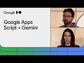 Build AI-powered Gemini + Google Workspace solutions