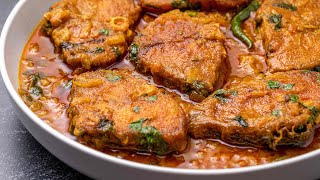 TRADITIONAL BENGALI FISH CURRY RECIPE | KARFU MINAR CARP FISH CURRY RECIPE