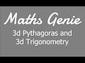 3d Pythagoras and 3d Trigonometry