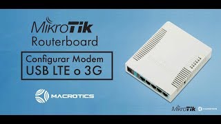 Configurar Modem USB LTE o 3G en Routerboard Mikrotik