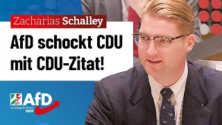 AfD schockt CDU mit CDU-Zitat! – Zacharias Schalley (AfD)