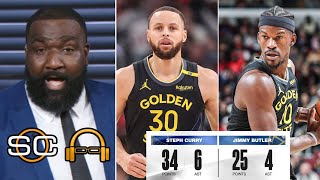 Demon has arrived Dub nation! - ESPN reacts to Steph \u0026 Warriors beating Bulls in Jimmy Butler debut