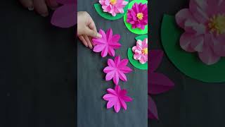 Beautiful Paper Lotus flower making tutorial - DIY Paper Lotus flower