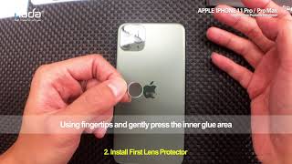 【hoda】iPhone11 Pro/Pro Max Sapphire Lens Protector Installation