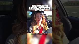 Sam Frank Almost Crashed After Launching Her GT3 #samfrank