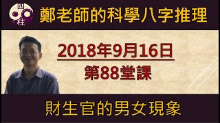 科學的八字推理 第88堂課:財生官的男女類象