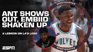 NBA Playoff Day 1 FULL REACTION: Edwards SHOWS OUT vs. KD & LeBron speaks on loss | SportsCenter