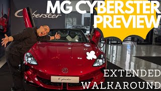 The crazy MG Cyberster! A FAST 4WD EV convertible - Melbourne Preview extended walkaround.